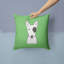 Coussin décoratif intérieur/extérieur à carreaux bull terrier-14982917