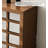 Grid Open Frame Solid Pine Console Table-2130040667