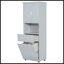Grande armoire de salle de bain avec panier à linge-1474053696