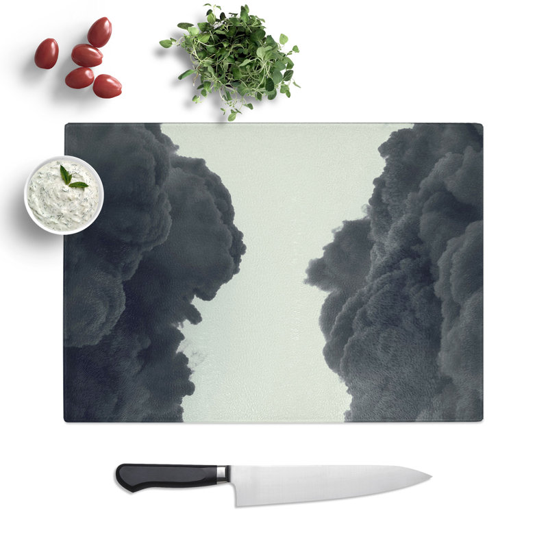 Between the Clouds Chopping Board, 0.4cm H x 28.5cm W x 39cm L