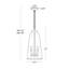 Luminaire suspendu en verre Maiden -248538463