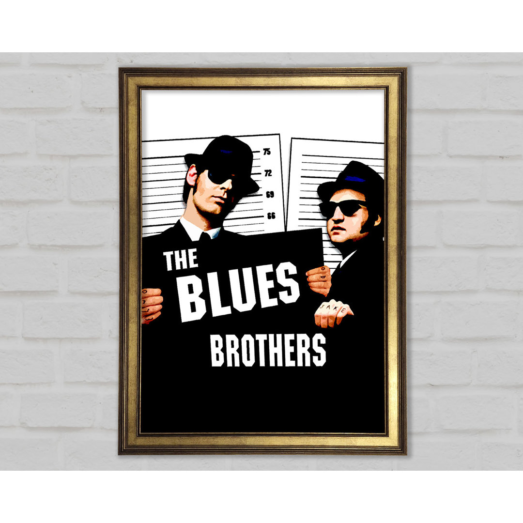 Gerahmter Druck The Blues Brothers Trilby