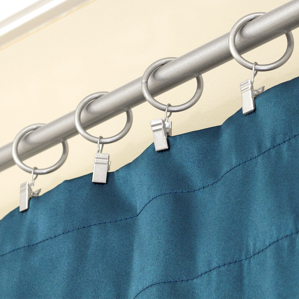 Vasios Curtain Rings, Brushed Nickel