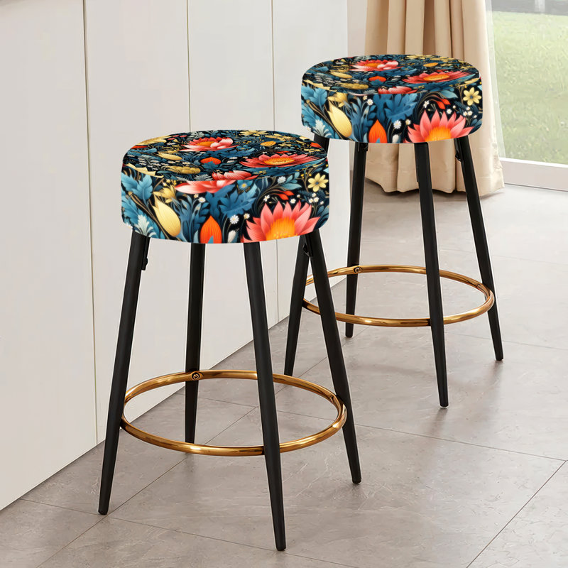 Ensemble de 2 tabourets de bar Tropical