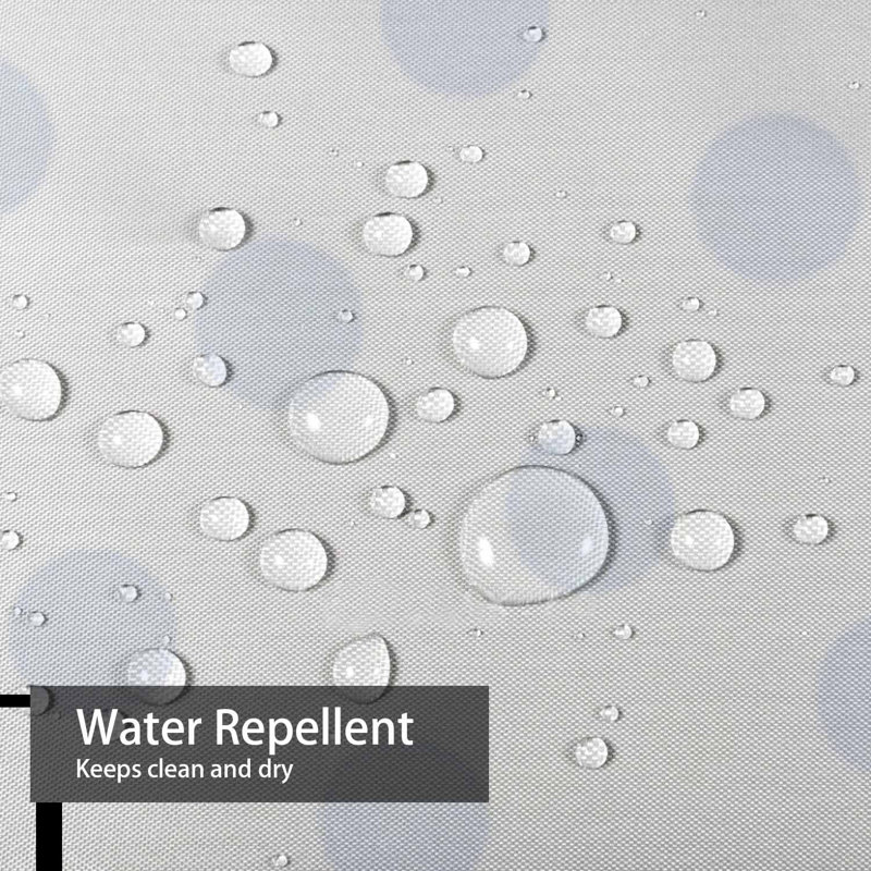 Rideau de douche transparent transparent, rideaux de douche pour la salle de bain avec 12 crochets, 72" L x 72" W