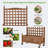 Brigetta Wood Planter Box with Trellis-2097814388