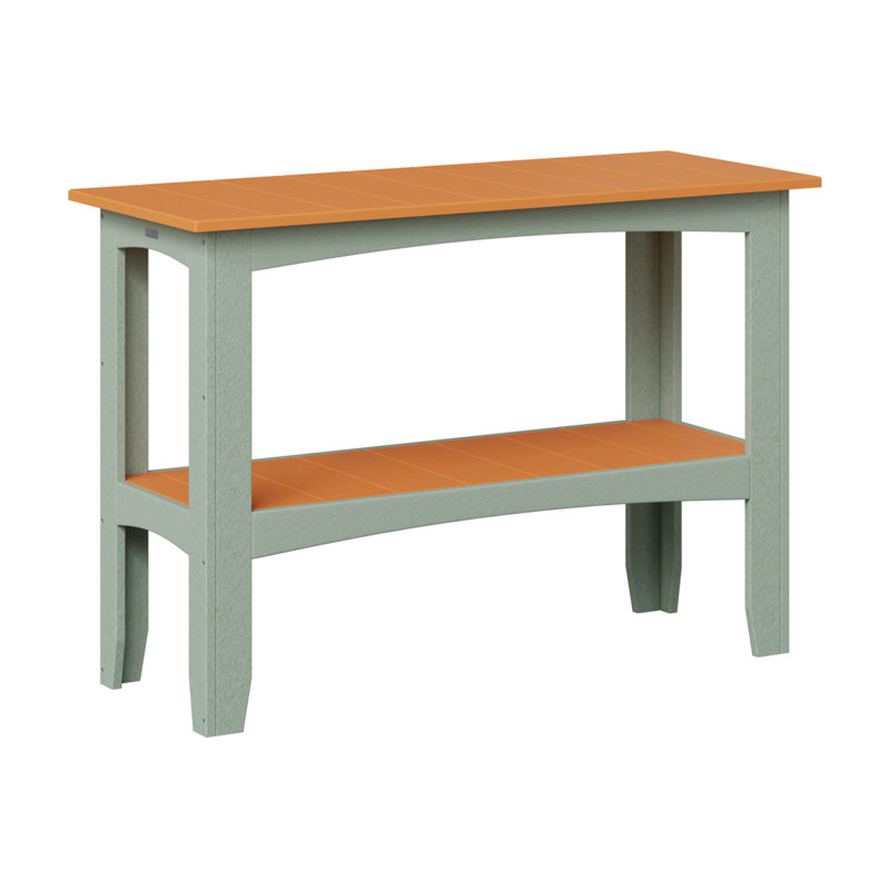 Outdoor Bar Table, Seafoam, Mango Orange