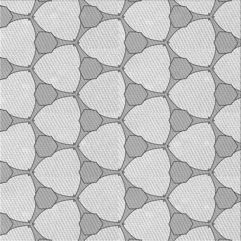 Tapis gris Power Loom, Carré 7 pi