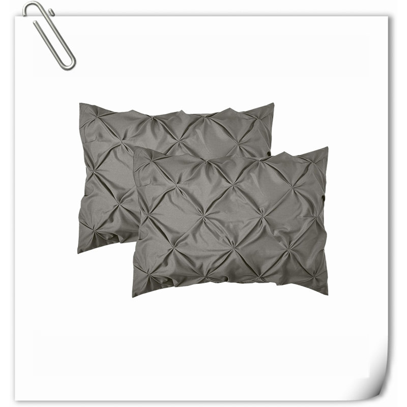 Ensemble de courtepointe en microfibre / polyester Quilts, Courtepointe très grand + 7 pièces supplémentai, Gris