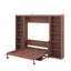 Lit escamotable double avec bureau et bibliothèque-1863814497