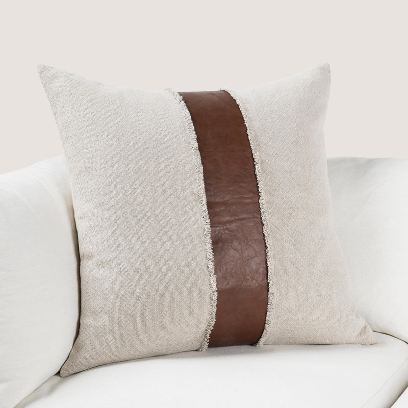 Housse et insert de coussin décoratif Bethany, Naturel / brun Kona