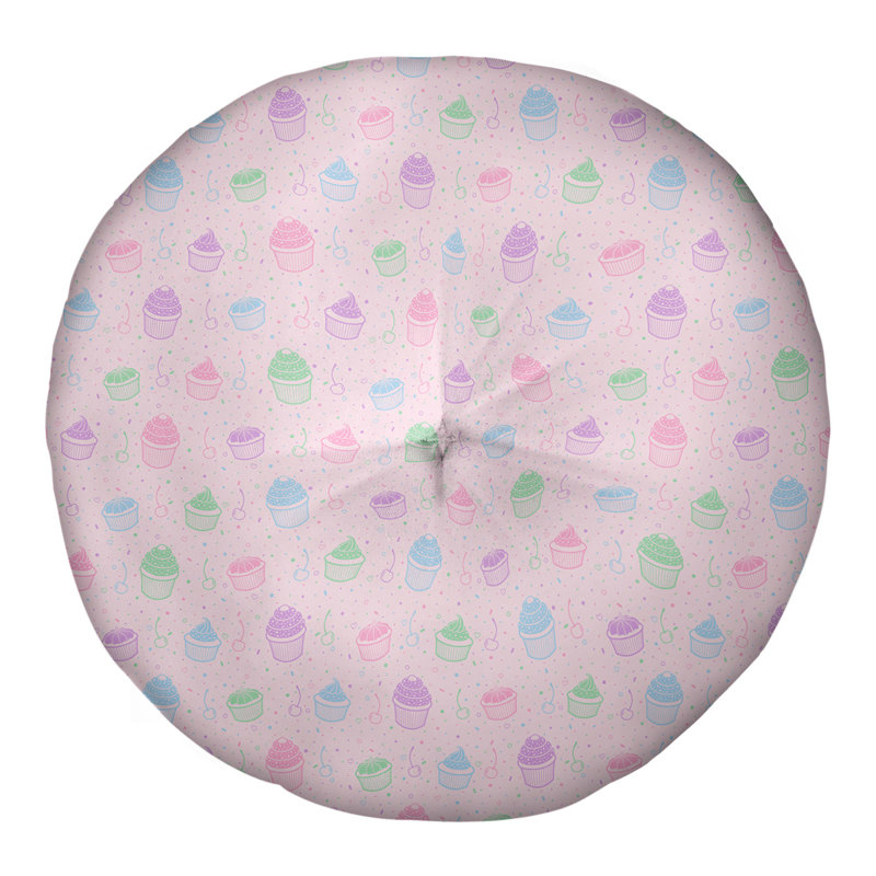 Coussin de sol Katelyn Elizabeth, H 26 po x l 26 po, Rose