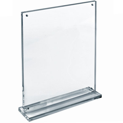 Slim Deluxe Acrylic Block Frame 11” x 14” on ½” Acrylic Base with Magnet Closure