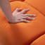 Canapé 3 places avec 2 coussins (orange)