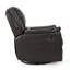  Fauteuil inclinable manuel en polyuréthane brun avec pivot et fauteuil inclinable manuel brun