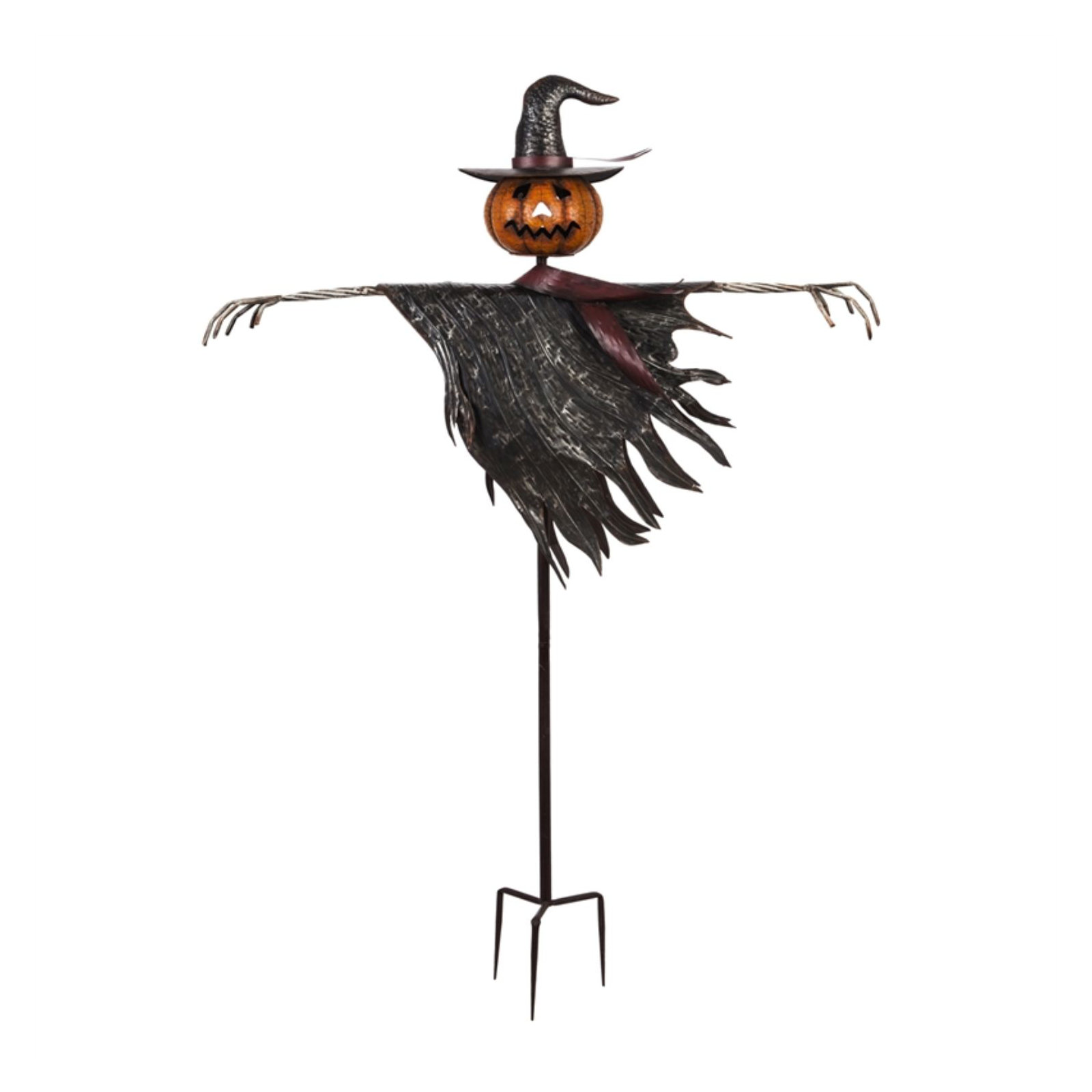 Jack-O-Lantern Scarecrow Garden Stake