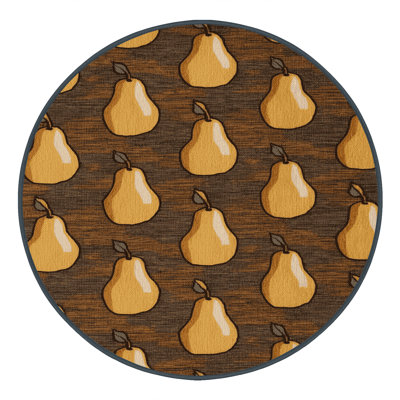  Tapis lavable poires pochées