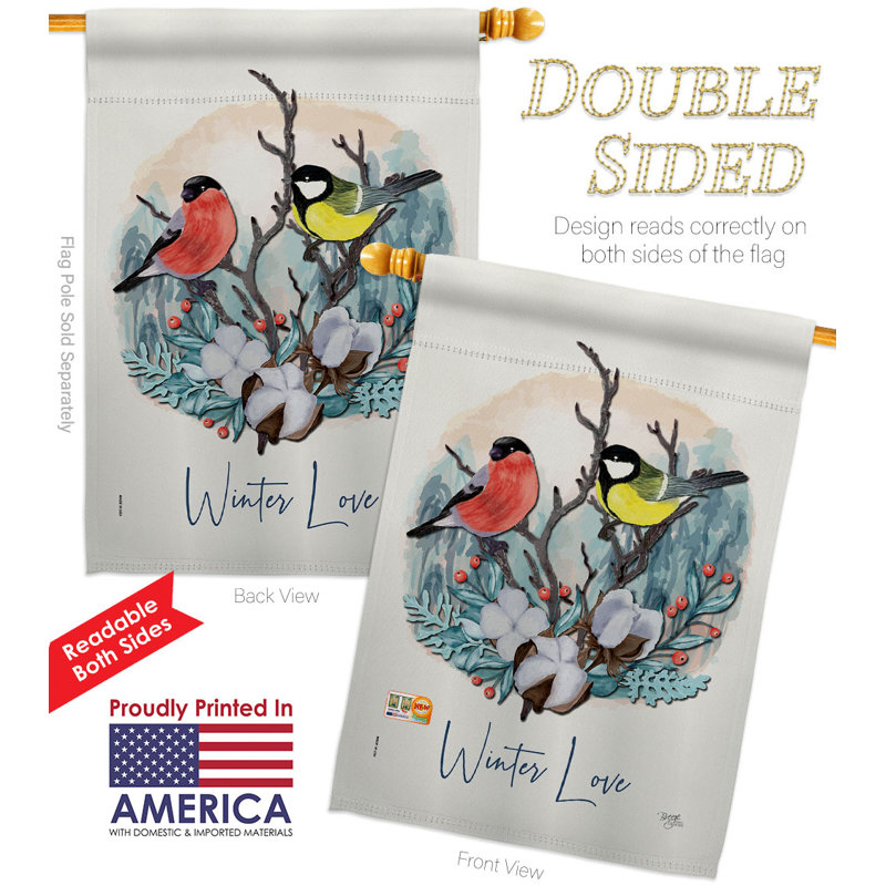 Ensemble de drapeaux en polyester double face 40 po x 28 po
