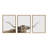 Sylvie Texas Longhorn 1 2 3 Framed Canvas by The Creative Bunch Studio 3 Piece 18x24 Natural