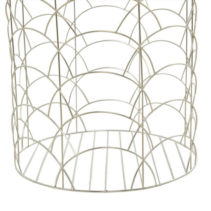 3 Piece Mesh Basket Set, Silver