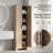 Two-Door Adjustable Shelf Storage Cabinet for Bathroom and Office Organization-128880577-128880580