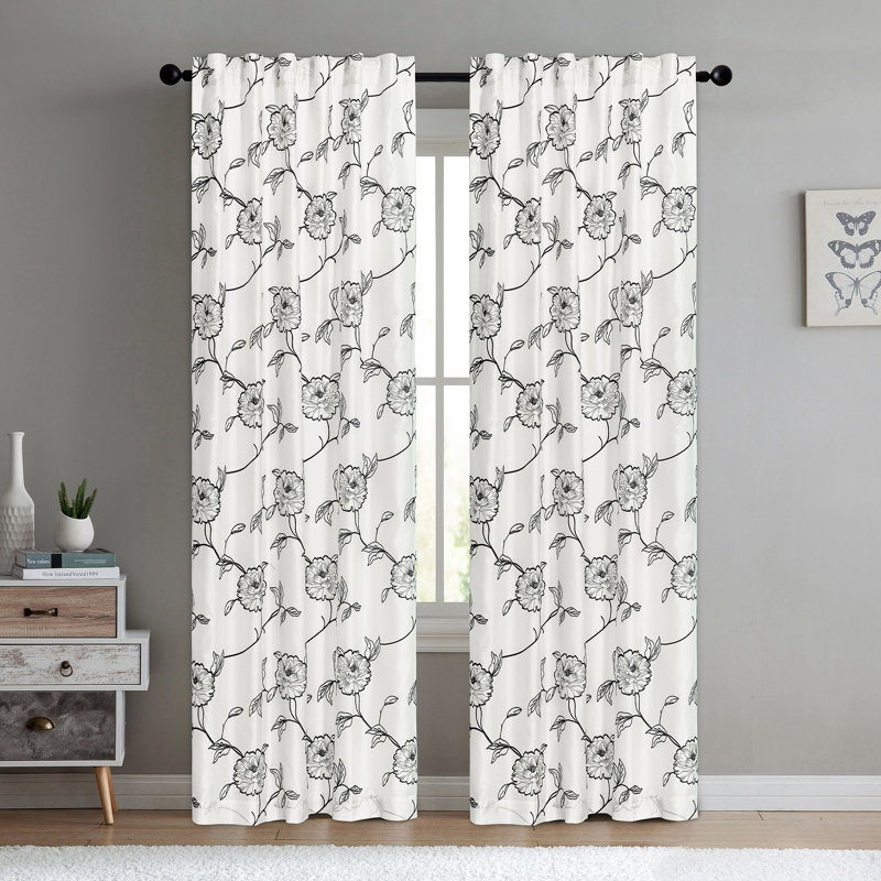 Semi Sheer Sliding Panel Pair