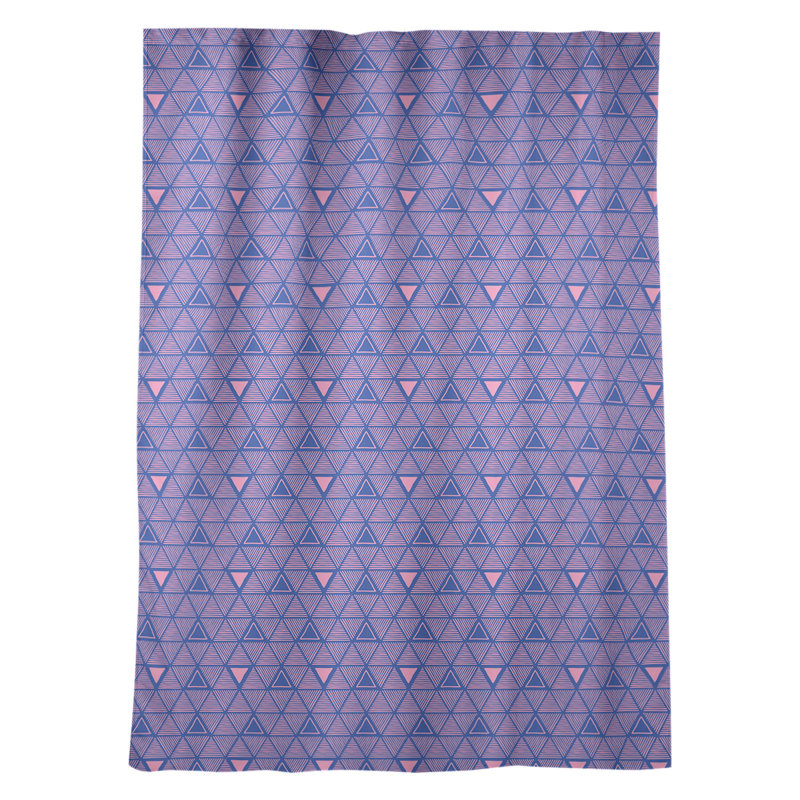 Jordao Room Darkening Curtain Single Panel, Blue/Pink