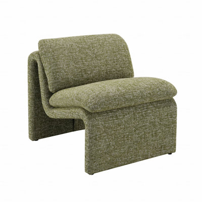 Accent Chair In Curved Shape