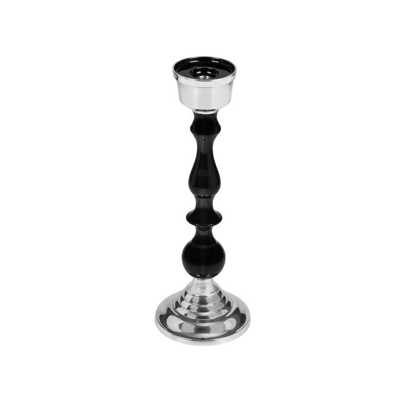 Chandelles en métal modern pilier, H 16 po x l 5,75 po x P 5,75 po
