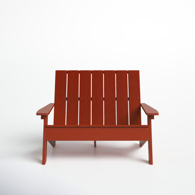 Byrnes Recycled Plastic Double Adirondack Loveseat