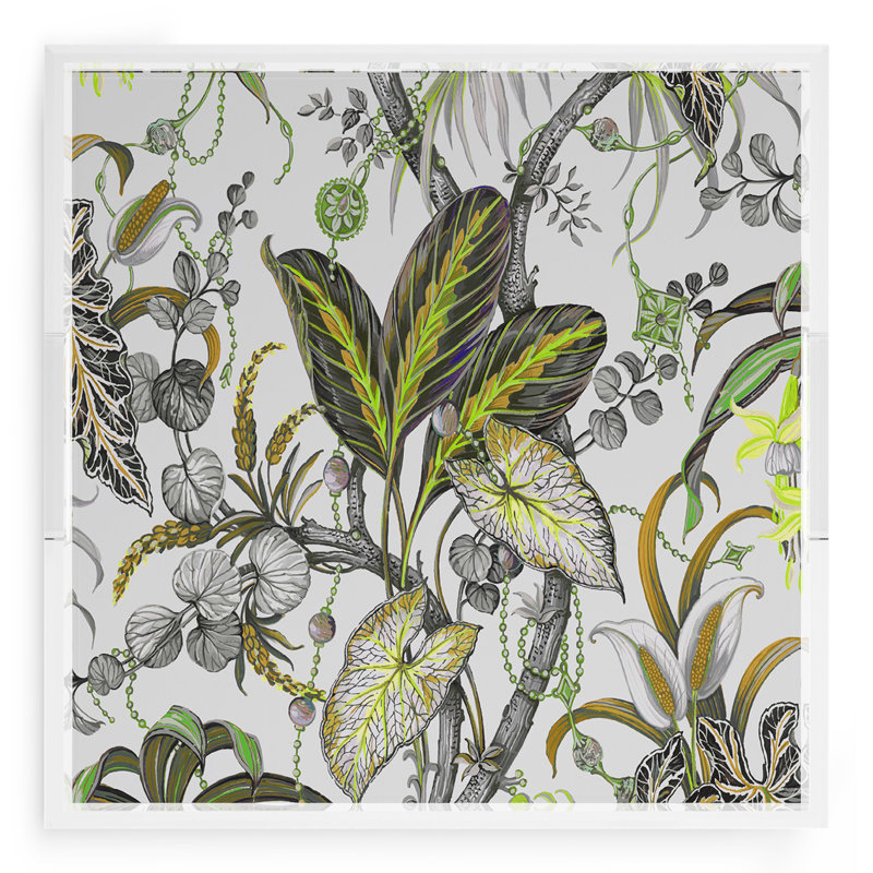 Plateau décoratif Amazonia, Moutarde, L 18 po x P 18 po x H 2 po