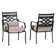 Aletse 6 - Person Metal Patio Dining Set with Square Table