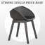 2 chaises longues intérieures / extérieures en plastique PP gris chaud toutes saisons, légères pour le patio, la plage, le salon, Pp de haute qualité, assemblage à 90 po, coussinets anti-rayures, filet tendance, contour ergonomique,-1771831824