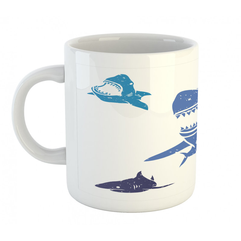 Grande tasse à café shark