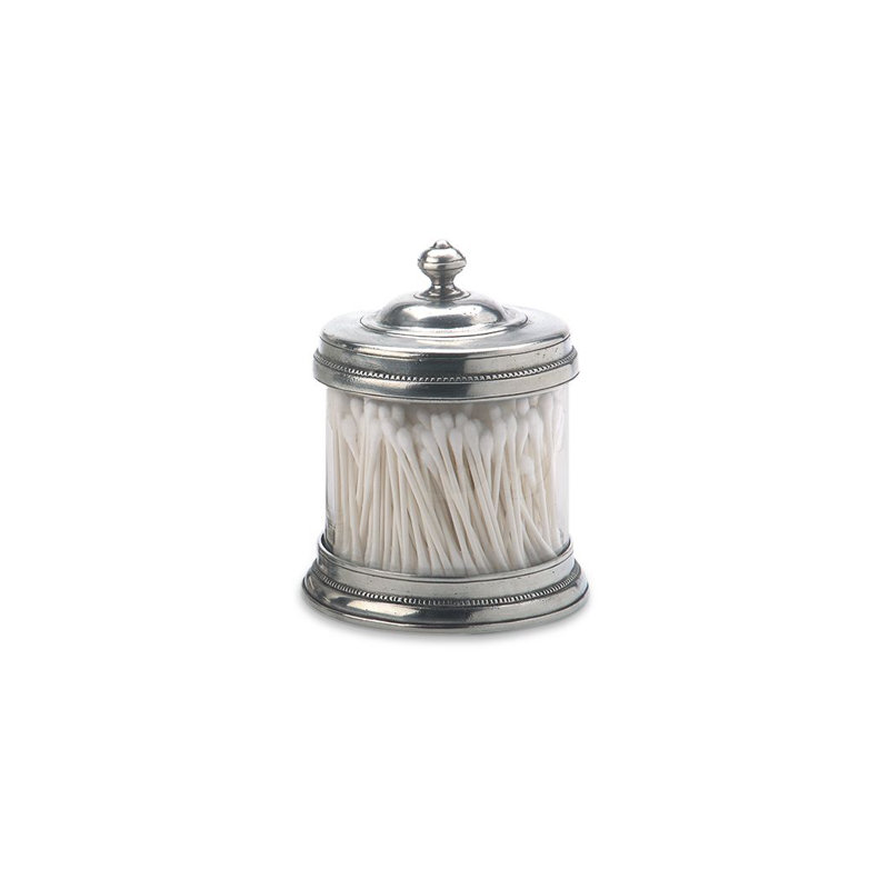 Glass Kitchen Canister, 6.1" H  x 4.7" W x 4.7" D 