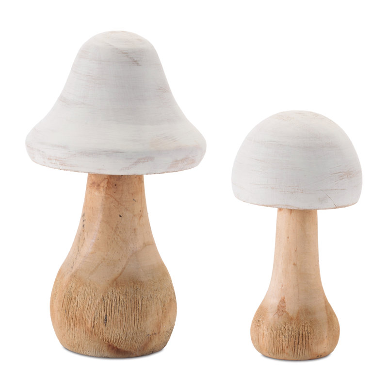 Rustic Wooden Mushroom Décor
