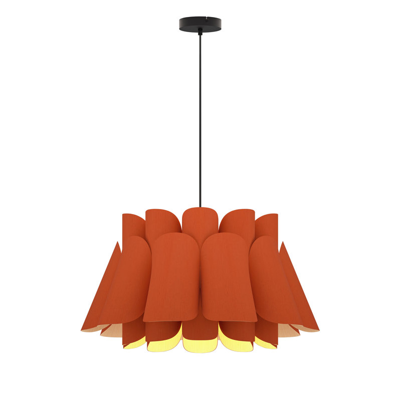 Luminaire suspendu 1 lumière Federica, Terra Cotta
