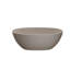 Baignoire de trempage autoportante 71 pouces à surface solide avec trop-plein beige-132406553