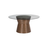 Kono Dining Table, With 60" Glass