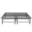 Base de lit plateforme en métal pour très grand matelas, noir. Structure Utilisation à long terme. Donne un soutien solide au matelas. Sous rangement inclus. Assemblage rapide et simple. Compatible avec toutes les tailles. Industriel-1927233516