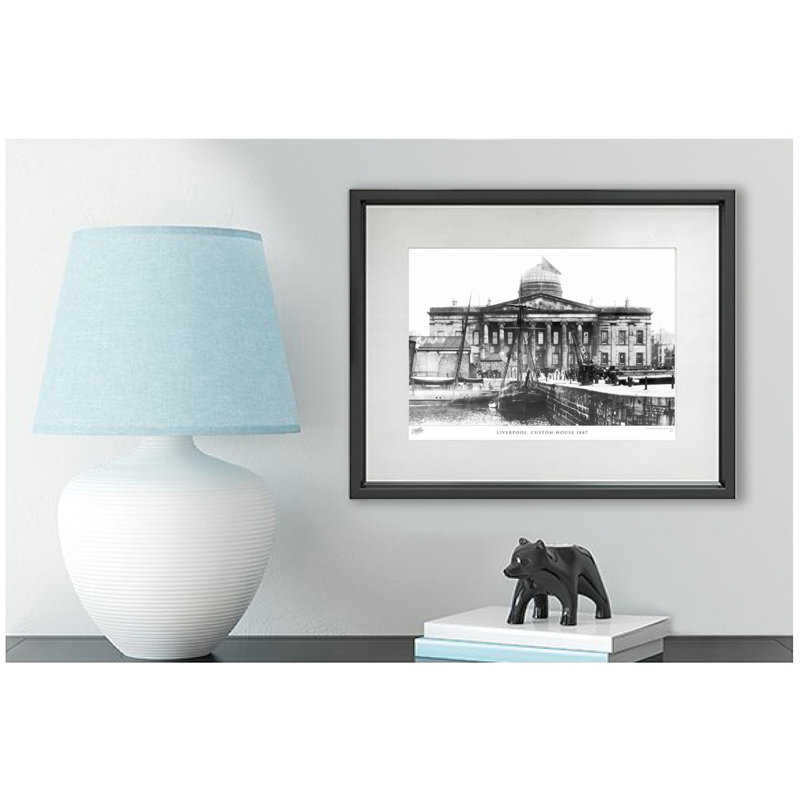 Liverpool, Custom House 1887 by Francis Frith - Single Picture Frame Print, 28cm H x 36cm W x 2.3cm D