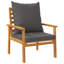 Ensemble de patio avec coussins en bois d'acacia massif-108809275-108809277