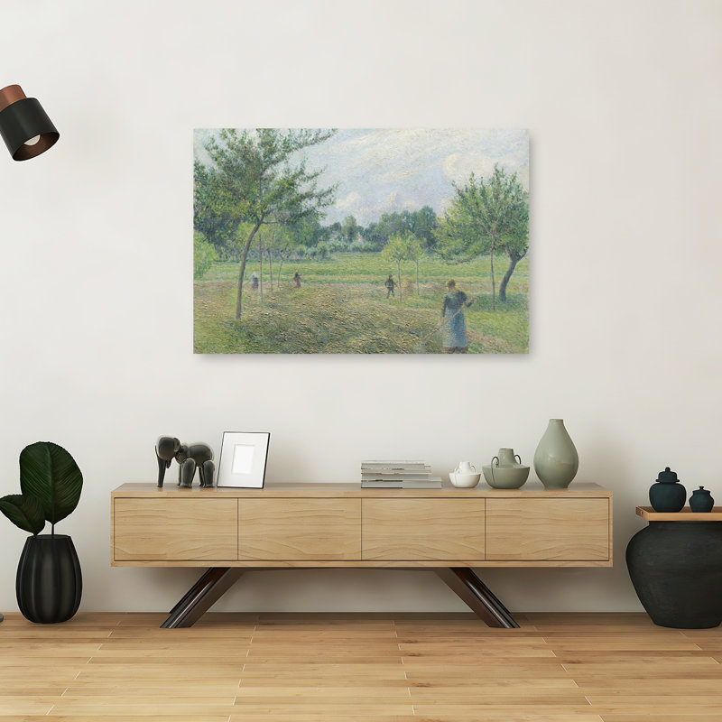 Haymaking At Éragny, 1892 Impressionist Abstract Contemporary Tree Wall Art Print - Print, 101.6cm H x 152.4cm W