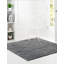 Tapis à poils longs en polypropylène tissé à la machine de couleur grise Fragos-2064753429