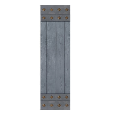 84'' Solid Wood Paneled Matte without Installation Hardware Kit Barn Door