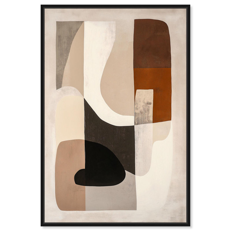 Intuition's Palette III, toile par Art Remedy, Noir, H 16 po x l 11 po, Floater Frame
