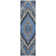 Machine Washable Indoor/Outdoor Xhevrie Blue Rug