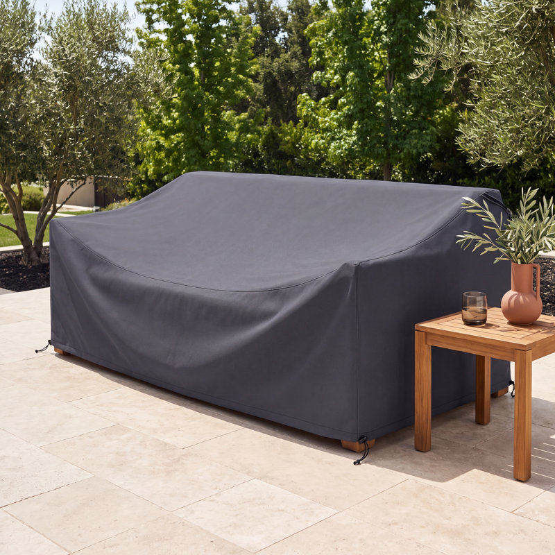 Baela 83.5" Wide Teak Patio Sofa Cover