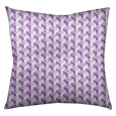 Patricia Geoffrey Geometric Reversible Throw Pillow