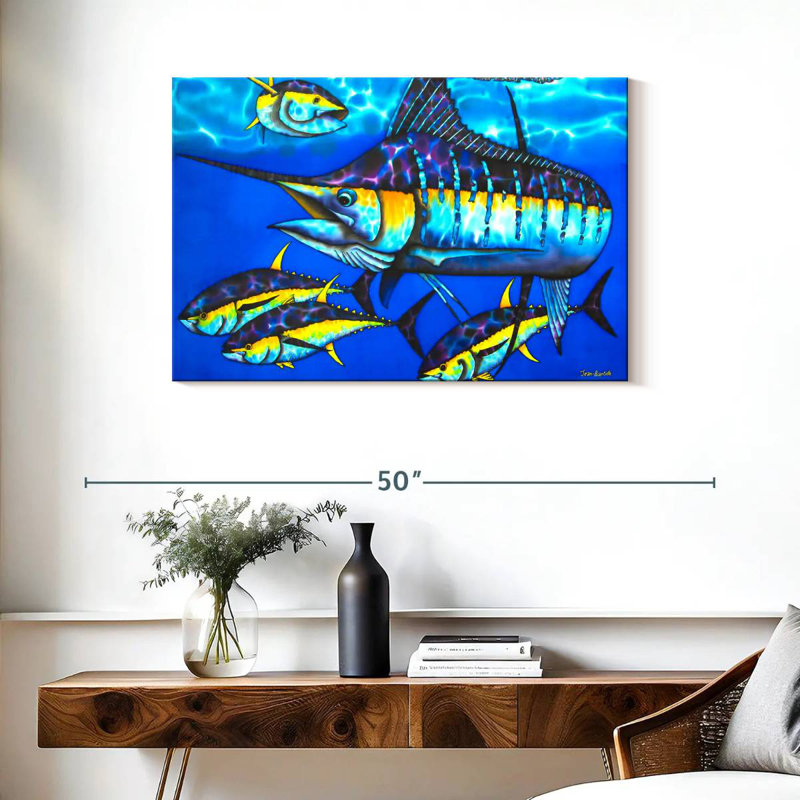Brampt majestueux bleu, H 24 po x l 36 po